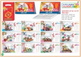 Lịch Bàn Lò Xo 13 Tờ Trà Đạo