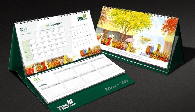 PHÂN LOẠI CÁC LOẠI LỊCH ĐỂ BÀN