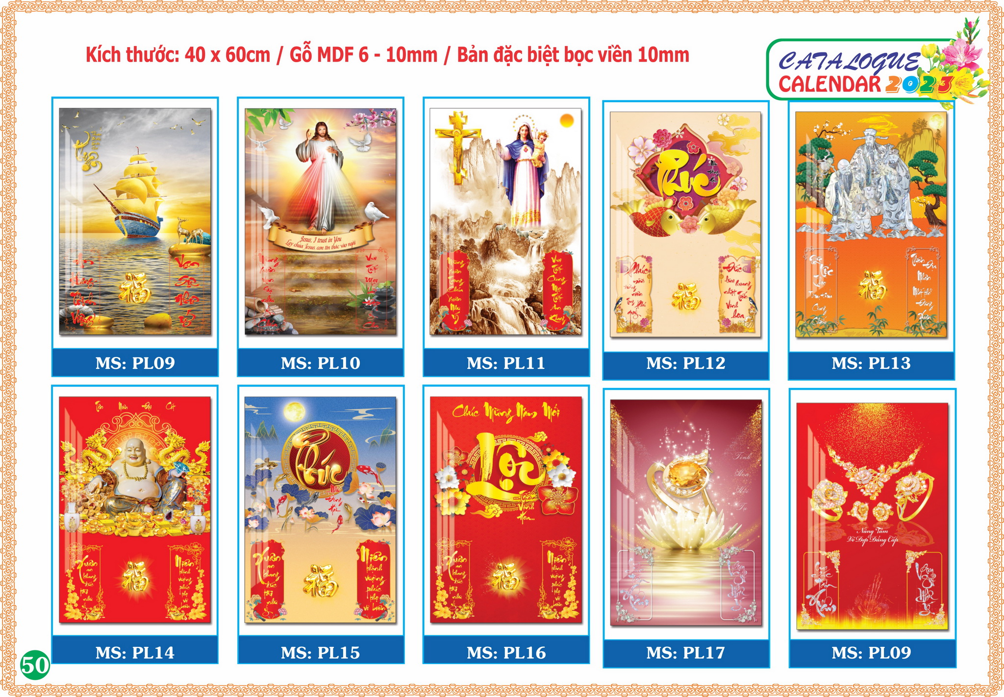 PL09 - 17 - Lịch Gỗ Bóng Kinh 