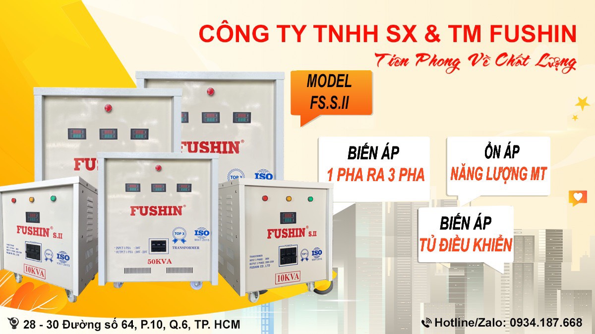 Ổn áp Biến áp Ổn áp năng lượng mặt trời fushin