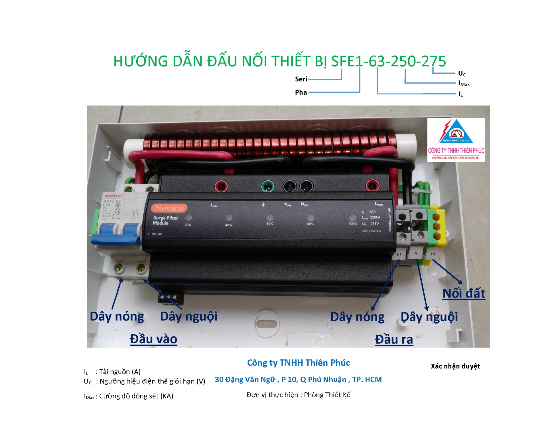 HƯỚNG DẪN ĐẤU NỐI SFE1-63