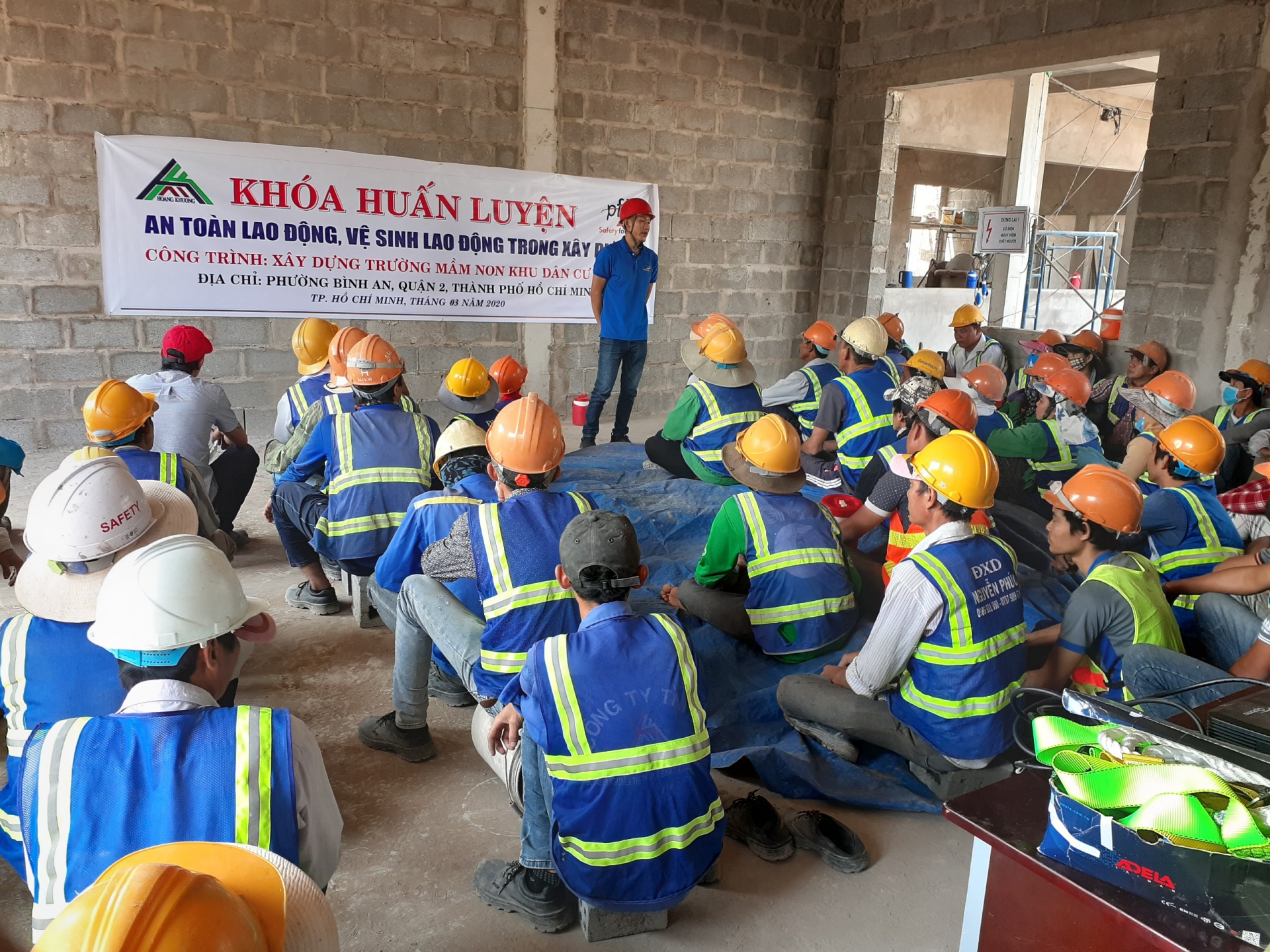 Huấn luyện an toàn lao động cho cty Minh Trí