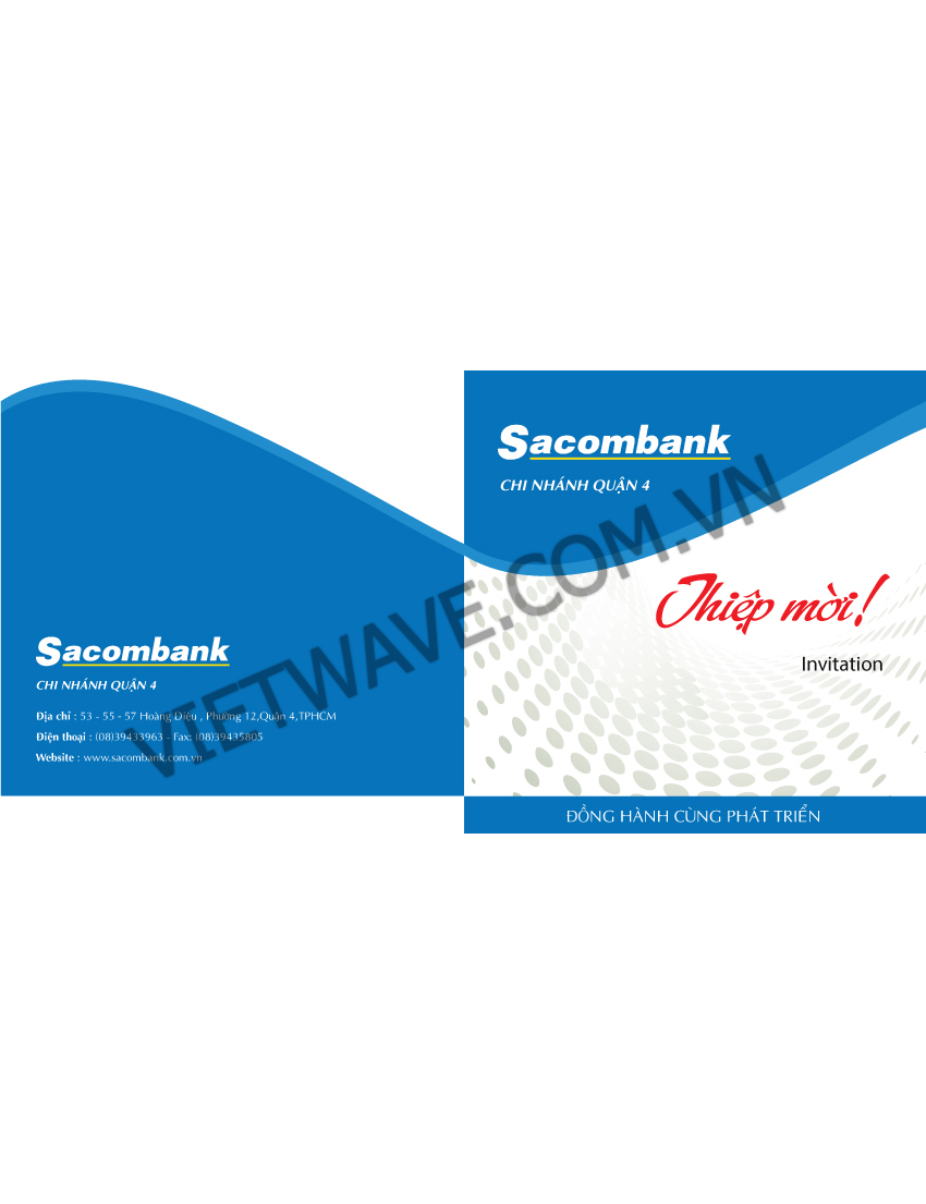 THIỆP MỜI SỰ KIỆN SACOMBANK