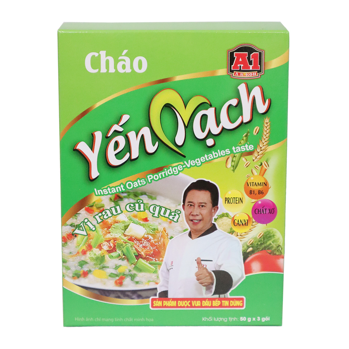 CHÁO YẾN MẠCH VỊ RAU CỦ