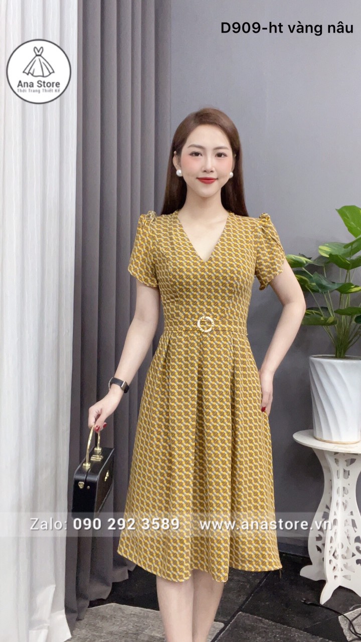 Đầm D909 HT vàng