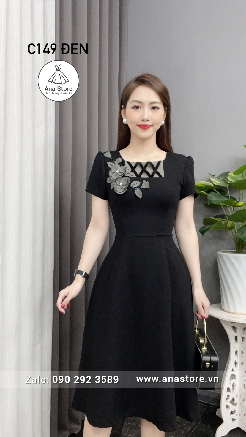 Đầm C149 - đen