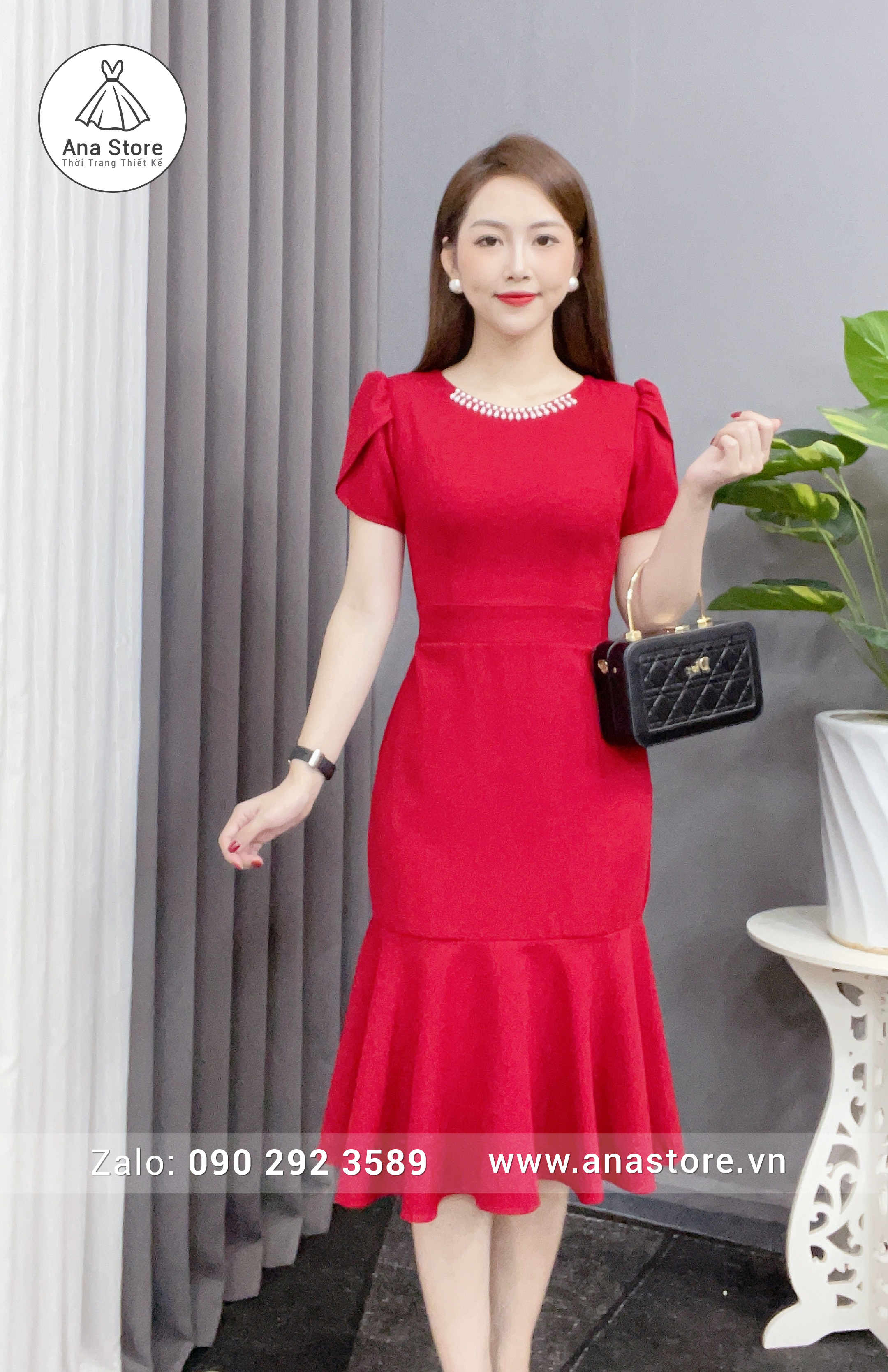 Đầm D365 đỏ