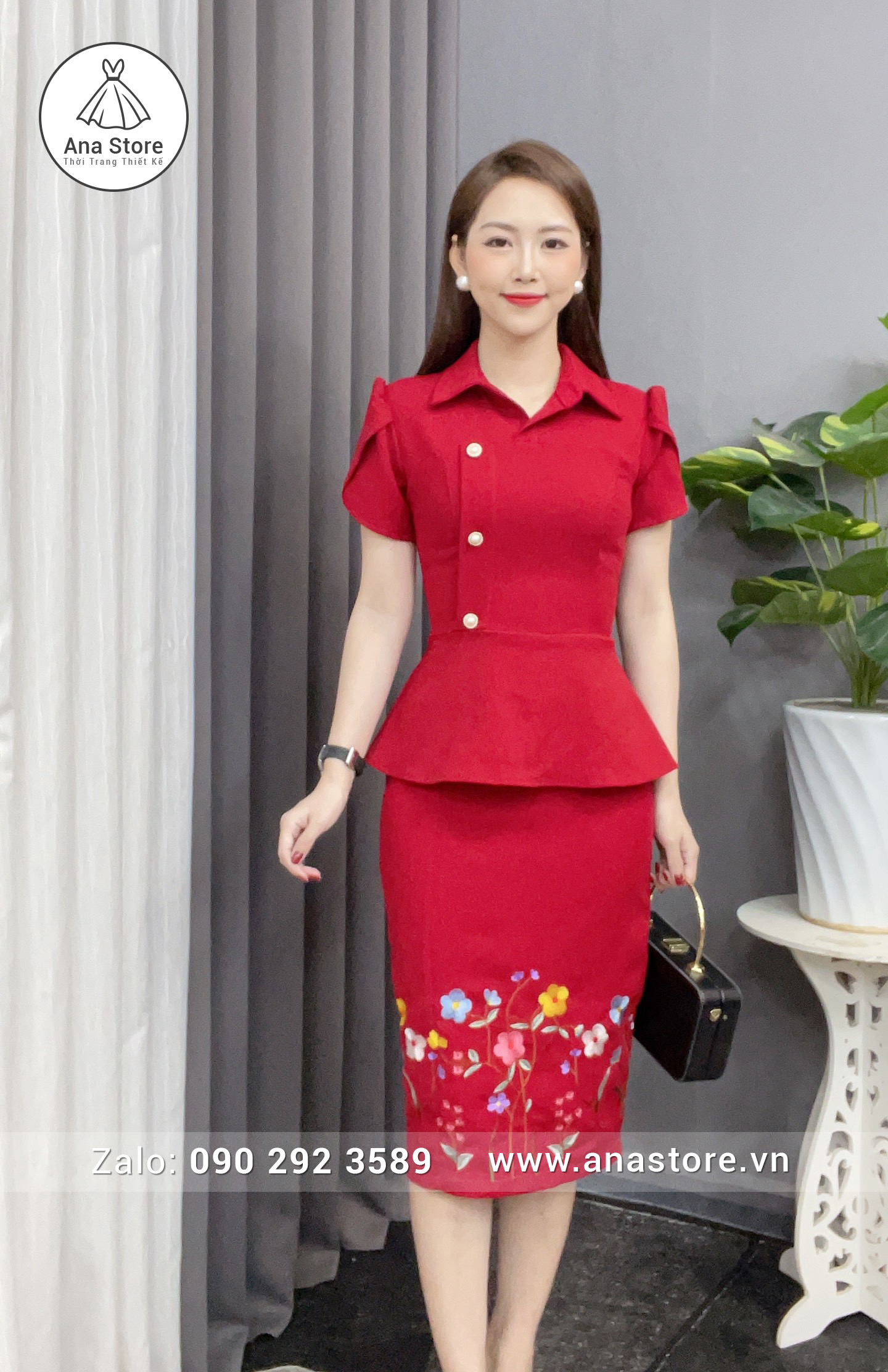 Đầm C133 - Đỏ