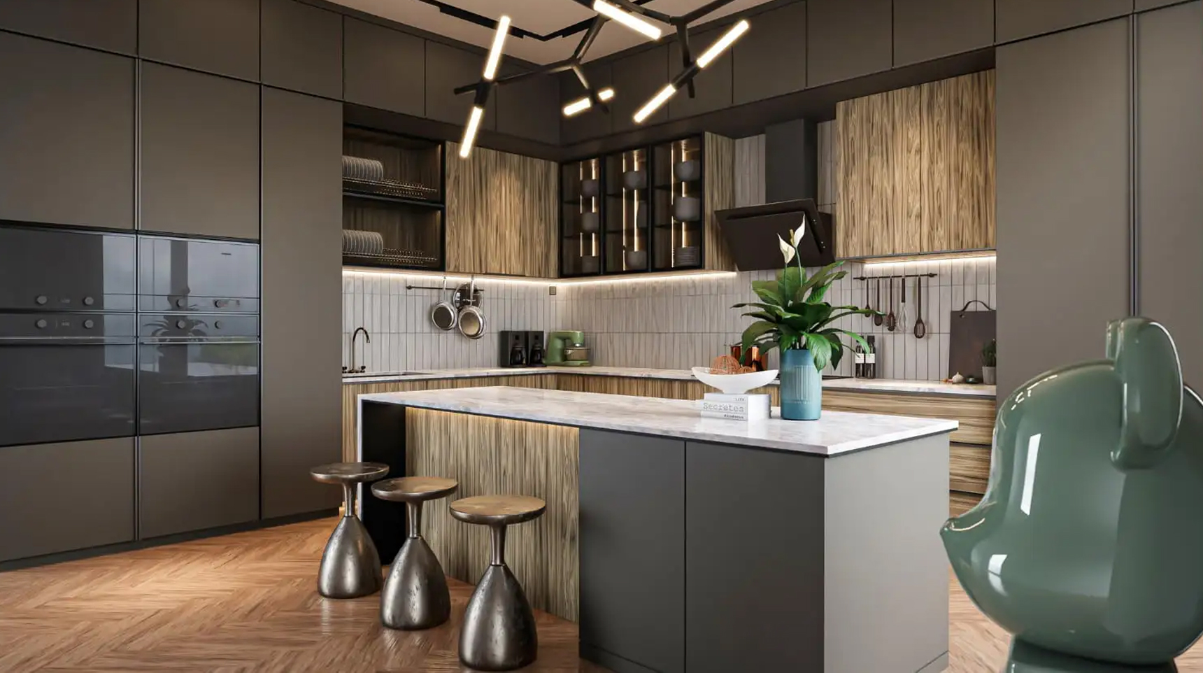 Dự án xây dựng căn bếp biệt thự Tuyền Lâm