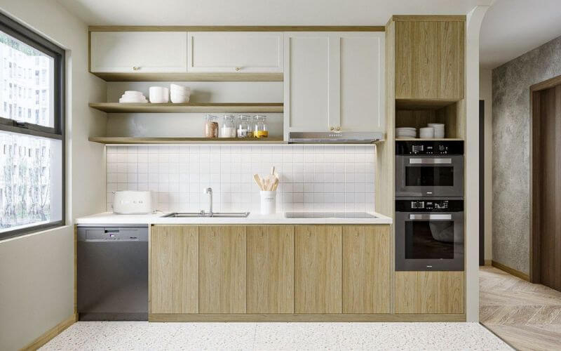 Thi công nội thất nhà bếp anh Tuấn Quận 10