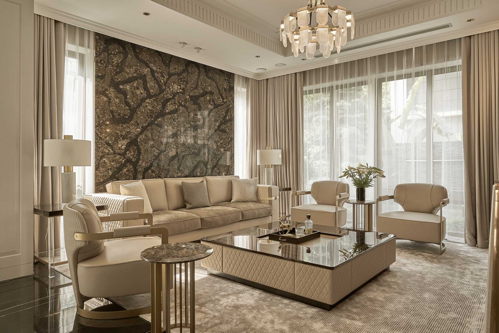 Dự án nội thất phòng khách cô Dương, Q. Gò Vấp