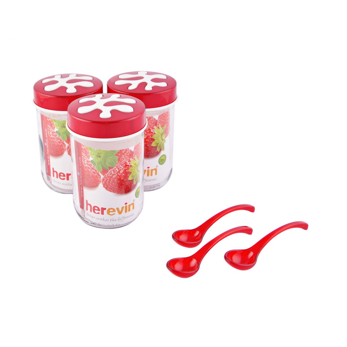 Hũ thủy tinh nắp trang trí Herevin 135367 _ 660ml