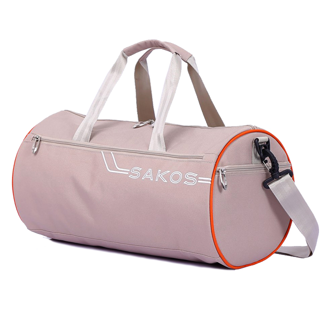 Sakos Cylinder (M) Travel Bag - Cream