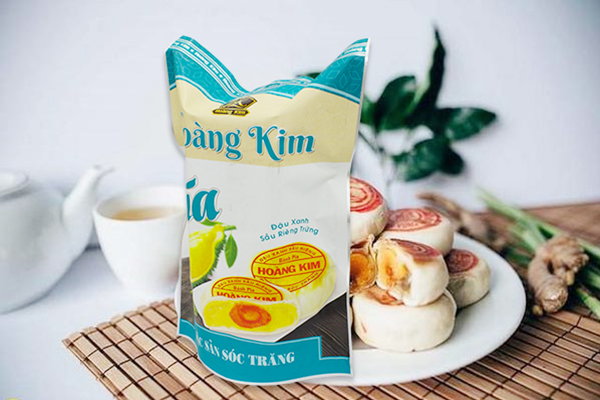 Bánh pía Hoàng Kim - Đậu xanh sầu riêng trứng