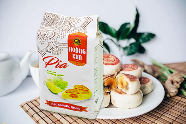 Bánh pía Hoàng Kim - Đậu xanh sầu riêng trứng