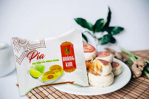 Bánh pía Hoàng Kim - Đậu xanh sầu riêng trứng