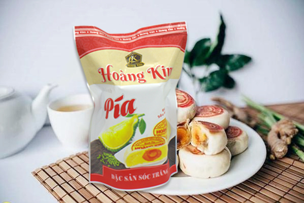 Bánh pía Hoàng Kim - Đậu xanh sầu riêng trứng