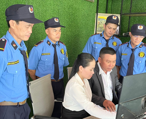 Hình ảnh phân công nhiệm vụ bảo vệ 