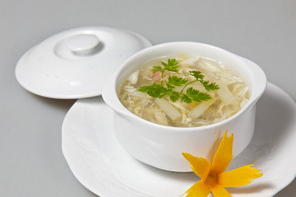 Soup bắp cua gà xé