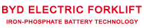 BYD ELECTRIC FORK LIFT IRON-PHOSPHATE BATTERY TECHNOLOGY