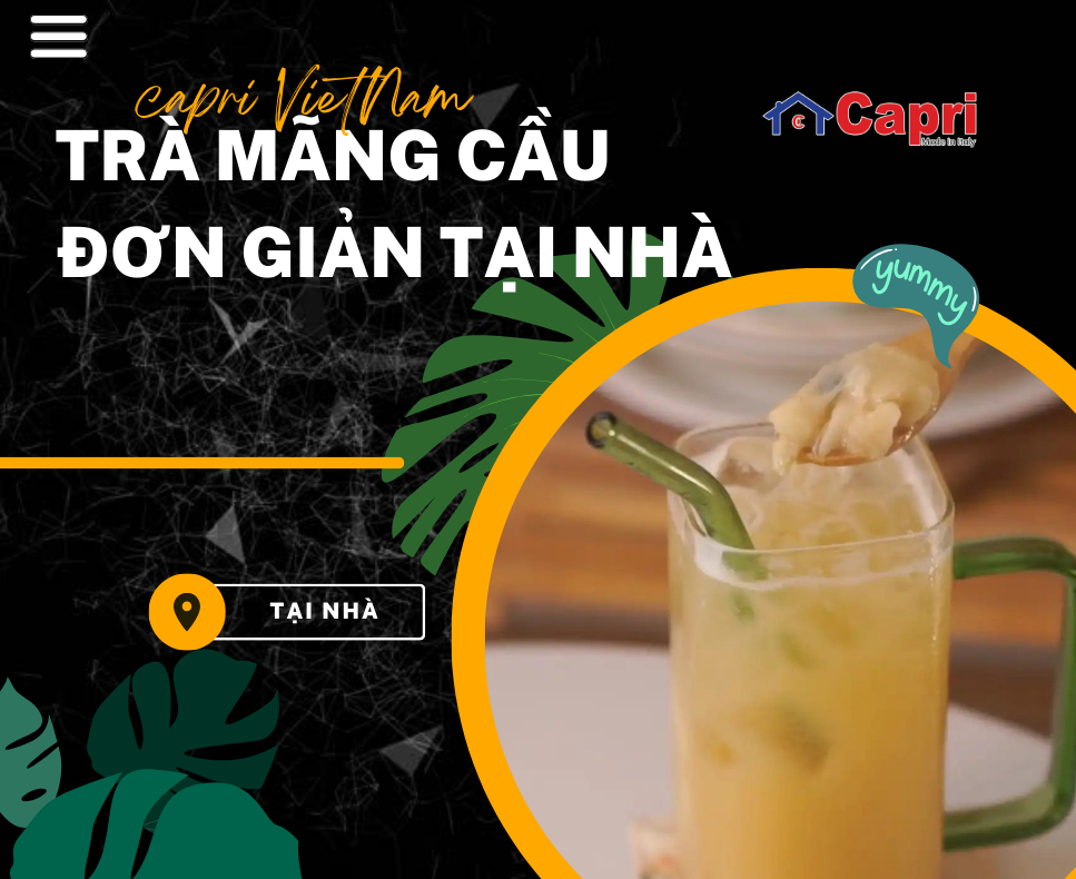 Trà mãng cầu thanh nhiệt đơn giản tại nhà