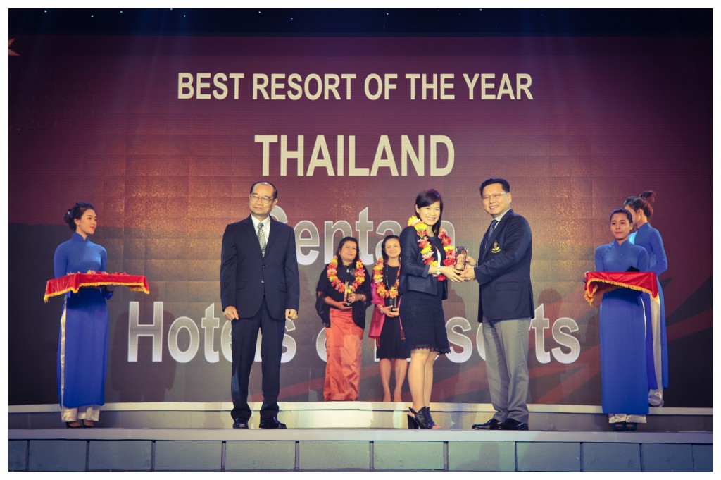 CENTARA HOTELS & RESORTS THÁI LAN NHẬN GIẢI “KHU NGHỈ DƯỠNG TỐT NHẤT NĂM 2015″