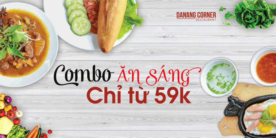 COMBO ĂN SÁNG với giá HOÀNH TRÁNG