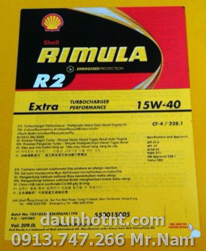 Motor oil Shell Rimula R2 Extra 15W-40