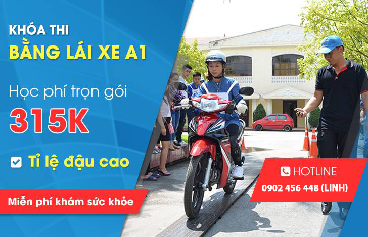 Thi bằng lái xe gắn máy hạng A1