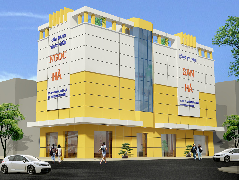 Mặt dựng alu, chữ nổi