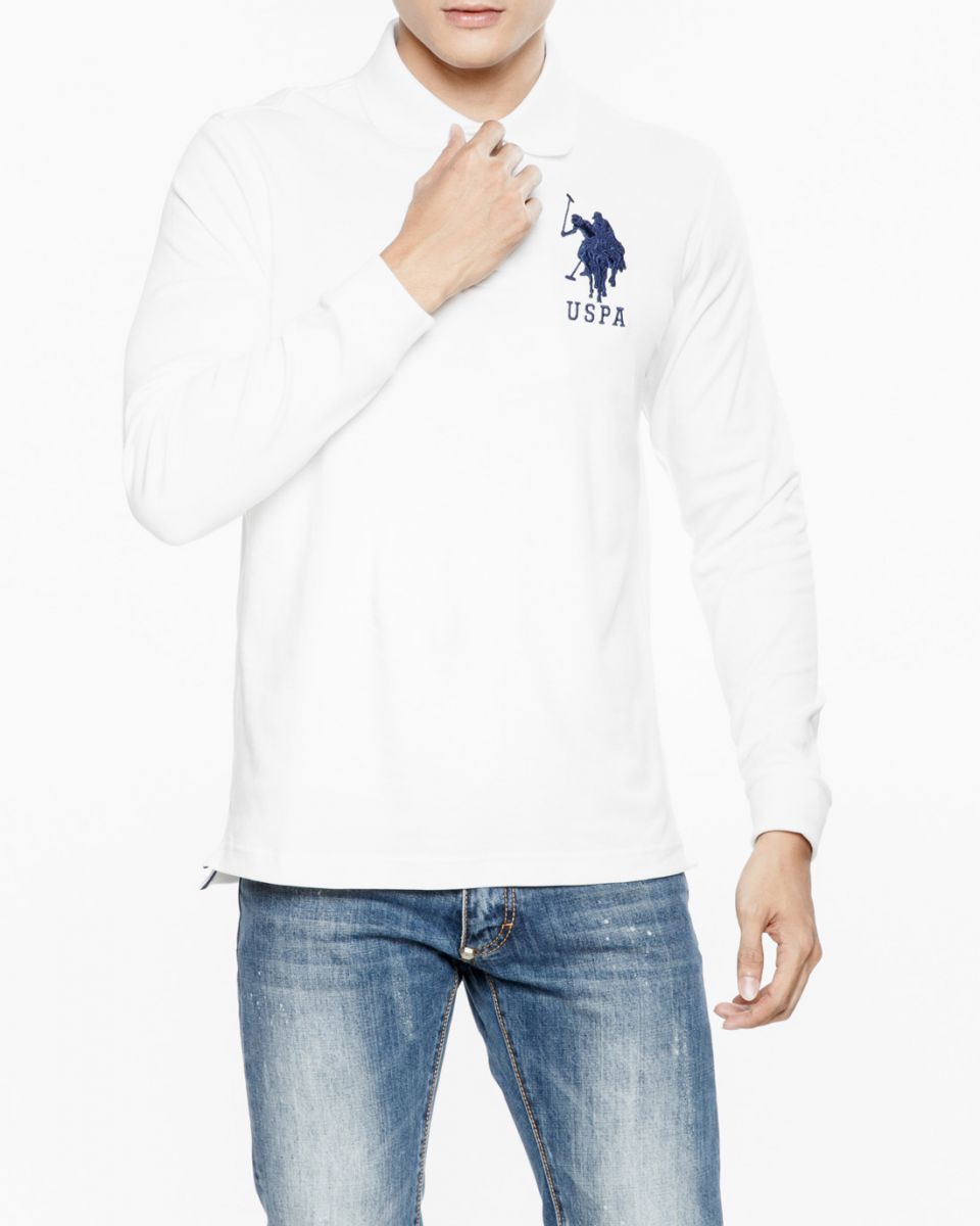 Áo Polo Dài Tay Logo Lớn