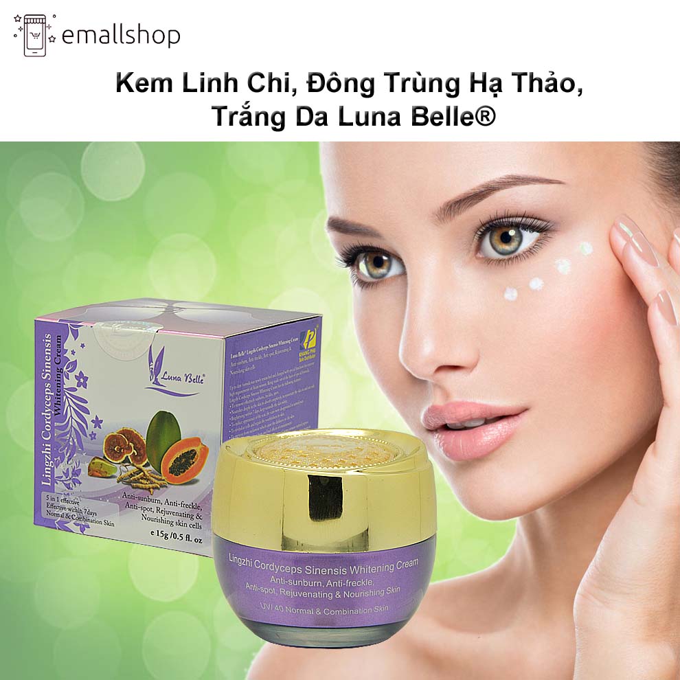 Kem Linh Chi, Đông Trùng Hạ Thảo, Trắng Da Luna Belle®