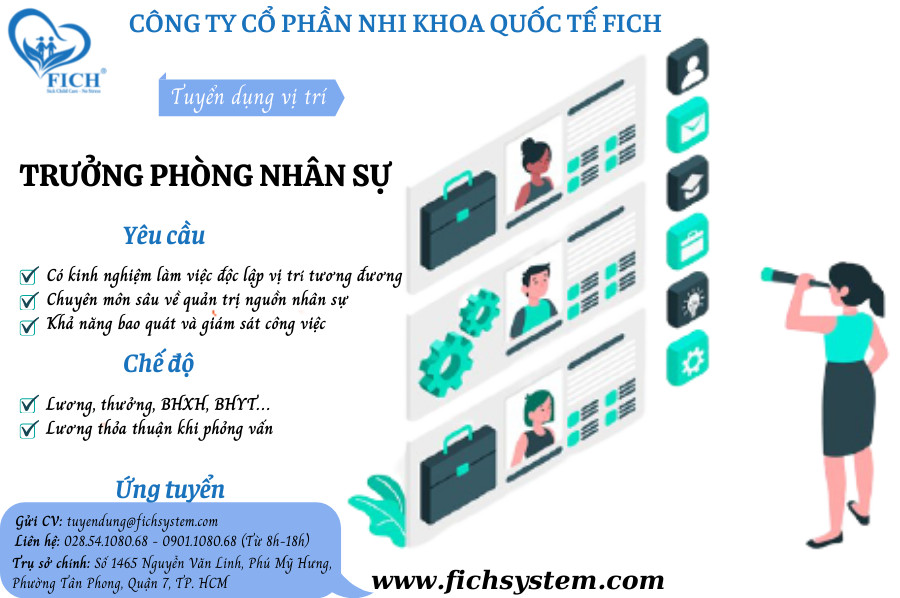 Tuyển dụng Trưởng phòng Nhân sự