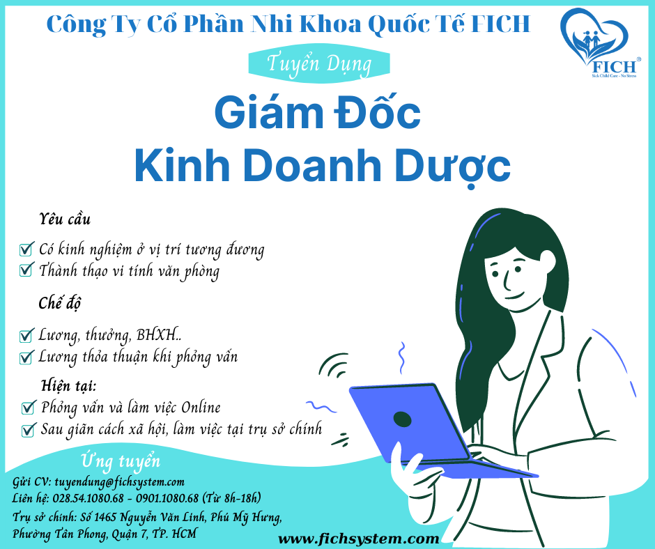Tuyển dụng Giám Đốc Kinh Doanh Dược