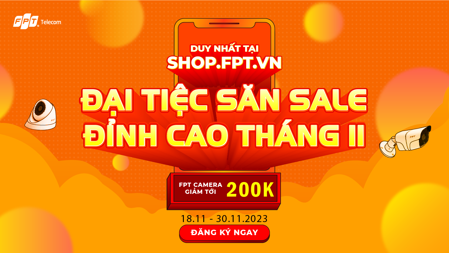 Giảm Ngay 200K Khi Mua FPT Camera - Tiết Kiệm Chi Phí, Cả Nhà An Tâm