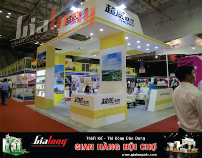 gian hàng tại hội chợ triển lãm