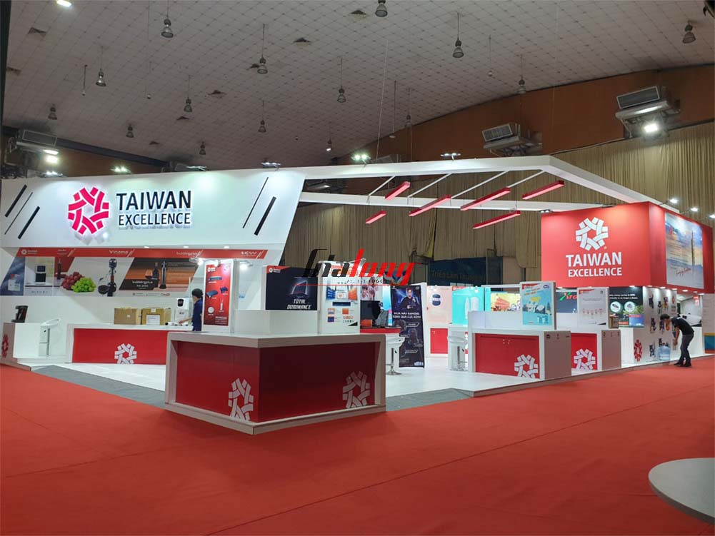 Thi công gian hàng triển lãm Taiwan Excellence tại triển lãm Taiwan Expo 2019