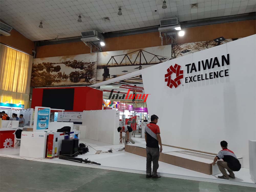 Thi công gian hàng triển lãm Taiwan Excellence tại triển lãm Taiwan Expo 2019