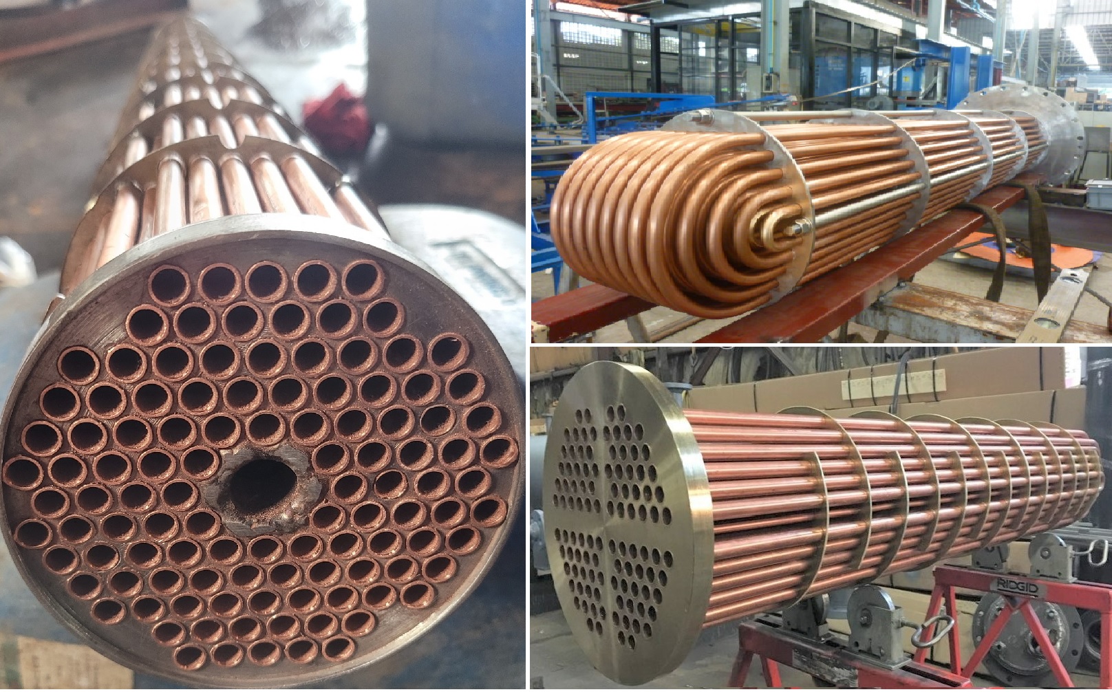 dịch vụ sửa chữa ruột bộ trao đổi nhiệt dạng ống