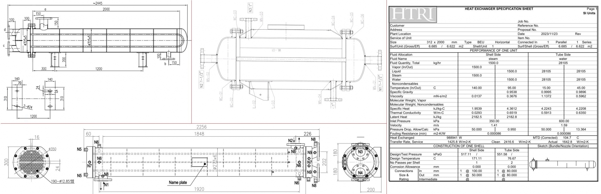 sửa chữa ruột bộ trao đổi nhiệt dạng ống