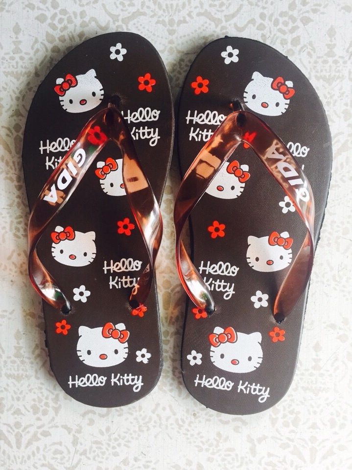 Dép kẹp nhựa nữ hello kitty