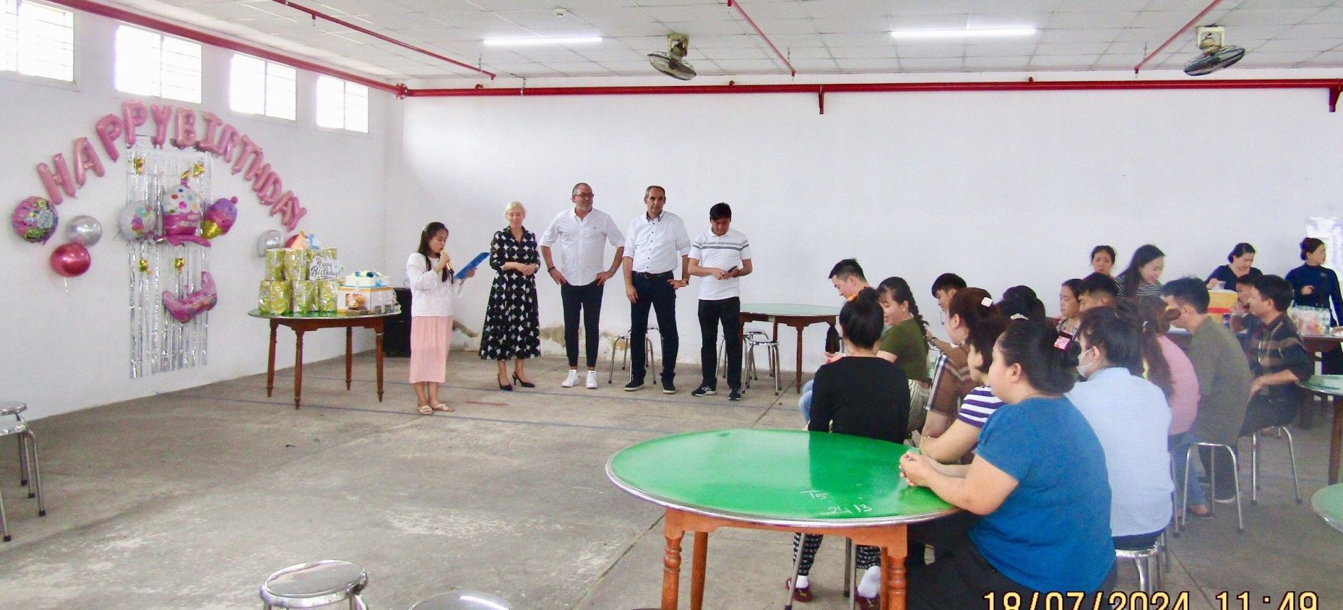 The employee's birthday in July