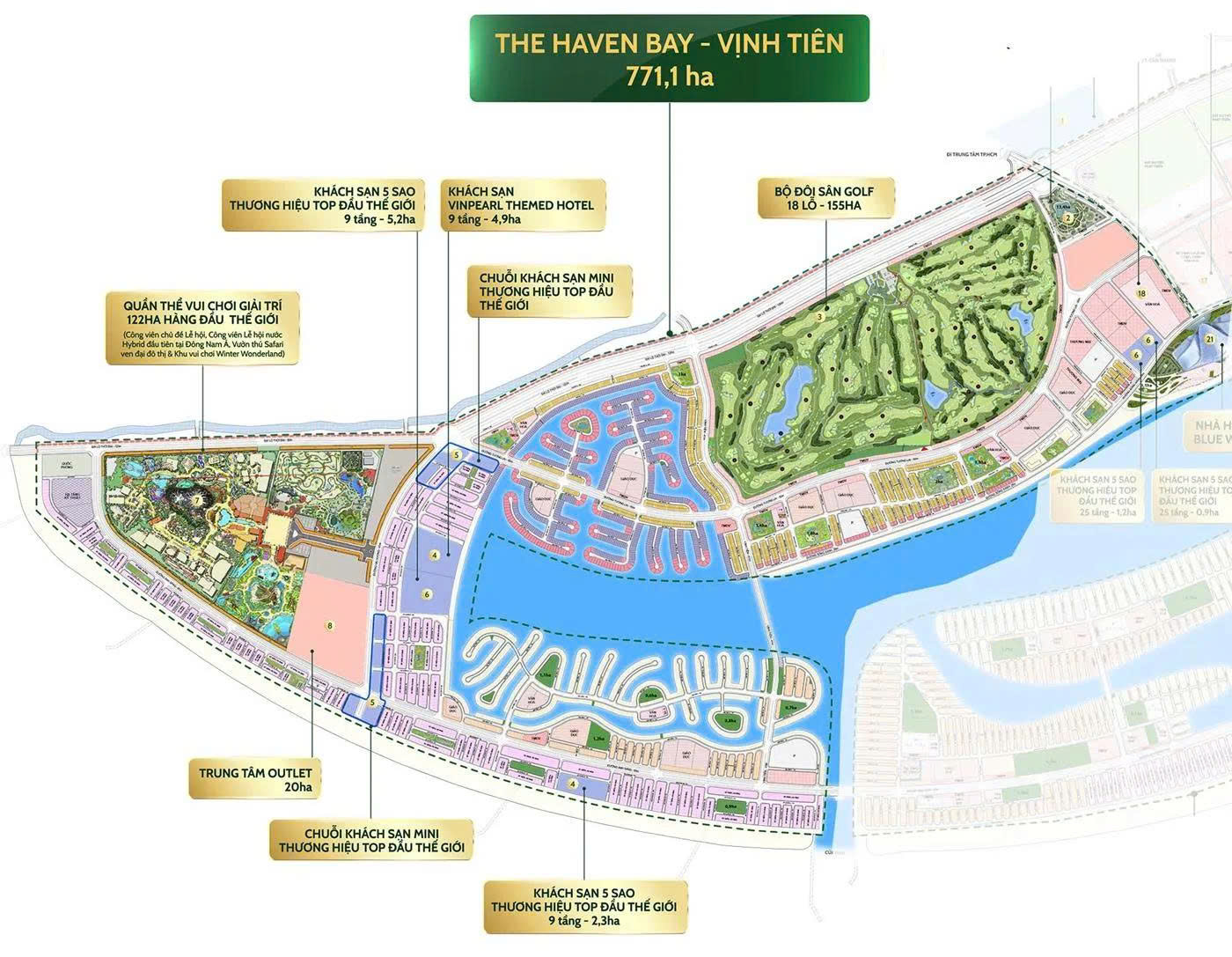  PHÂN KHU A 771,1 ha -THE HAVEN BAY – VỊNH TIÊN 