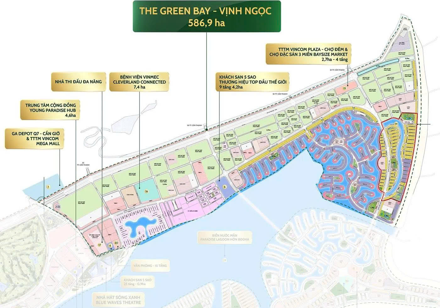 PHÂN KHU B 586,9 ha - THE GREEN BAY – VỊNH NGỌC