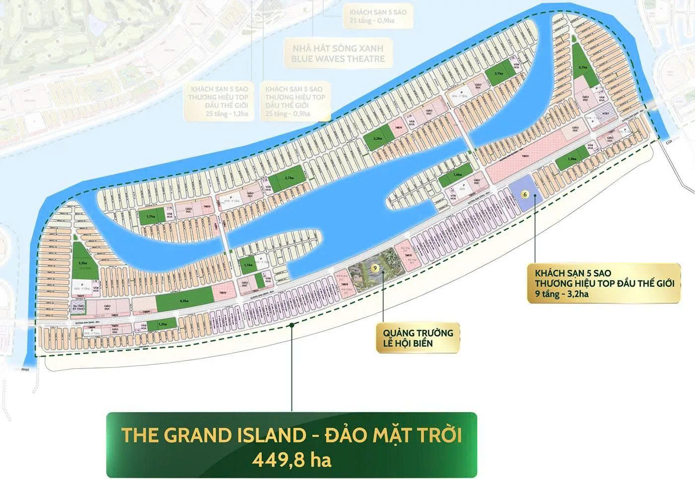  Phân khu D 449,8 ha - THE GRAND ISLAND – ĐẢO MẶT TRỜI 