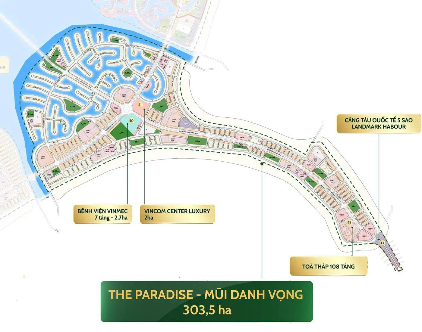  Phân khu C 303,5 ha - THE PARADISE – MŨI DANH VỌNG 