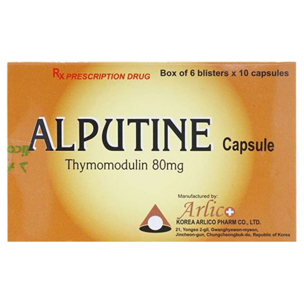 Thuốc Alputine 80mg Arlico hỗ trợ điều trị nhiễm khuẩn hô hấp, viêm mũi dị ứng