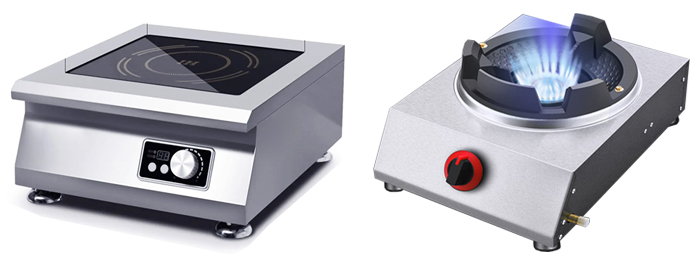 So sánh bếp từ công nghiệp và bếp gas