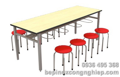 Bàn ghế ăn canteen