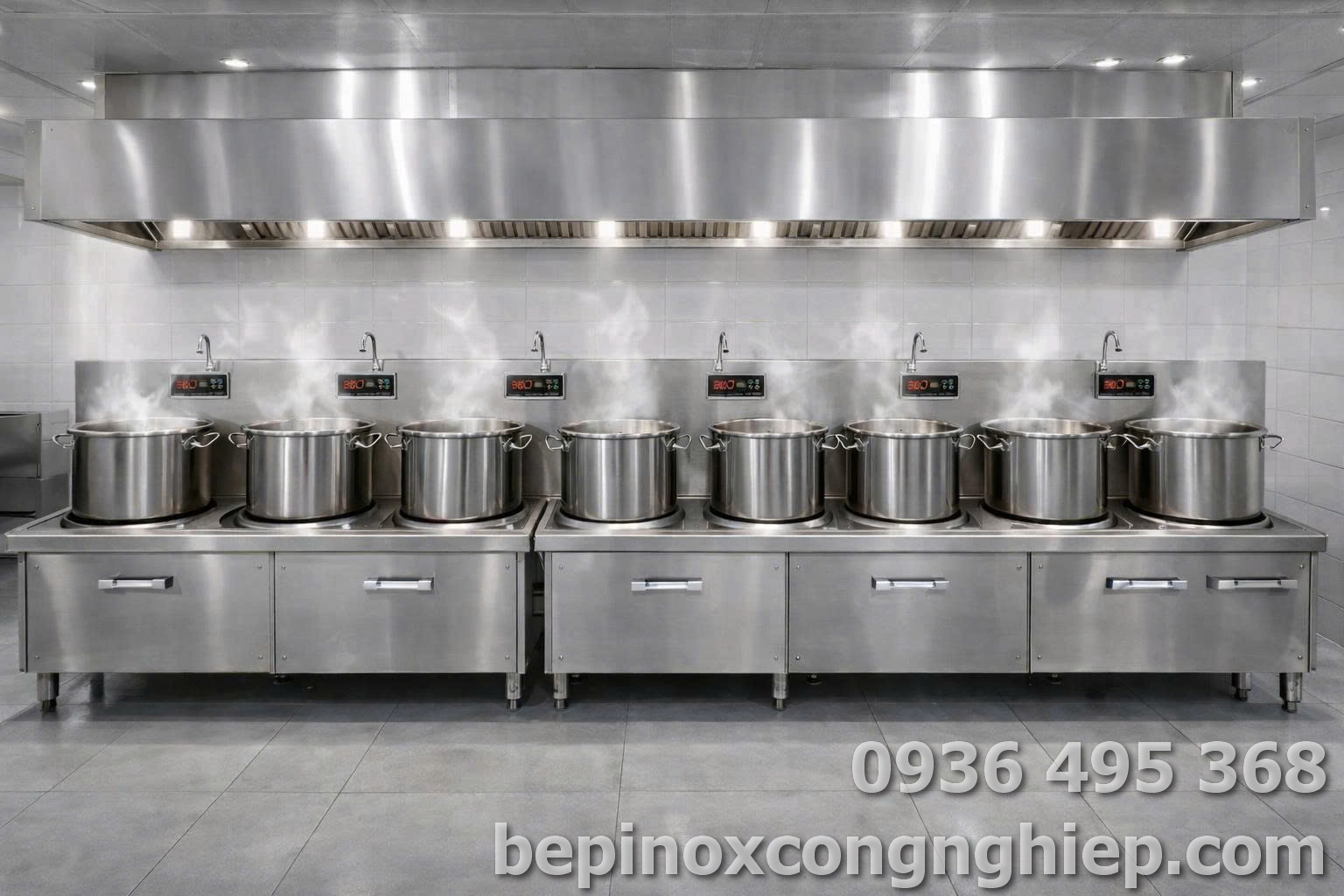 Bếp từ nấu canh công nghiệp